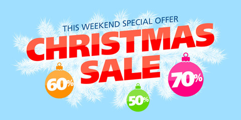 Christmas sale banner