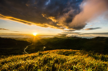 Morning Sunrise on the Mountain