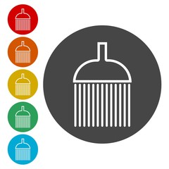 Shower Flat simple modern illustration 