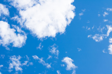 Fototapeta na wymiar Blue sky with white cloud background