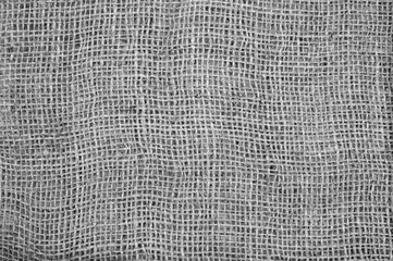 Gray sackcloth textured for background.