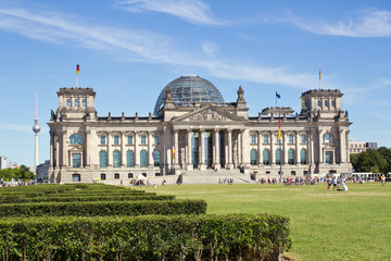 Berlin, Reichstag - obrazy, fototapety, plakaty
