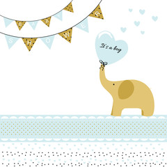 Fototapeta premium Baby shower card