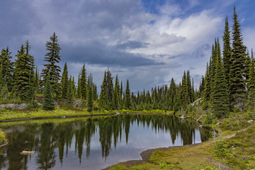 Alpine Lake in Revelstoke National Park British Columbia Canada