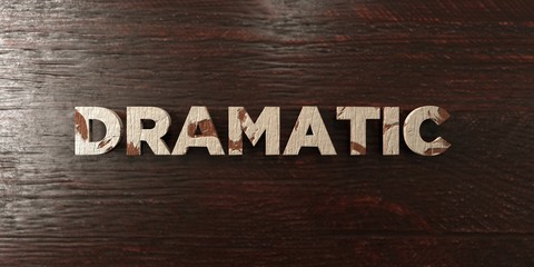 Dramatic - grungy wooden headline on Maple  - 3D rendered royalty free stock image. This image can be used for an online website banner ad or a print postcard.