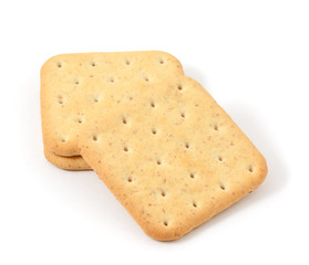 Dietary cookies with bran isolated on white background