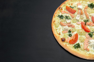 Pizza on the chalk board