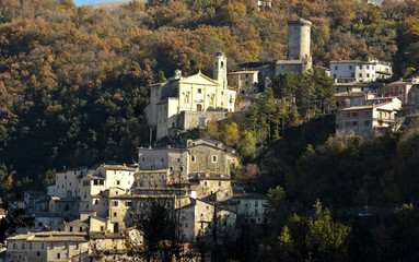 Obraz premium Village of Cantalice near Rieti, central Italy