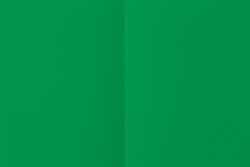 Green sheet of paper folded