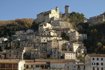Fototapeta na wymiar Village of Cantalice, Rieti, central Italy