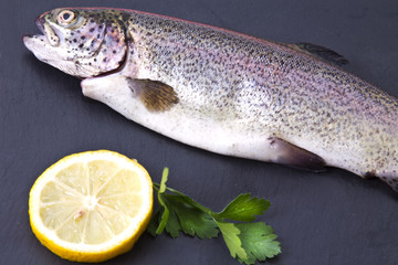 Trout with lemon and parsley