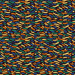 Ink abstract seamless pattern. Background with colorful artistic