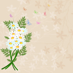 Vector background flowers spring