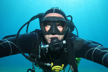 Professional scuba diver