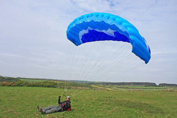 Paraglider ground handling