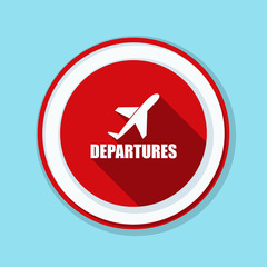 Obraz premium Airport Departures Sign