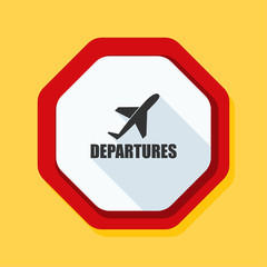 Airport Departures Sign