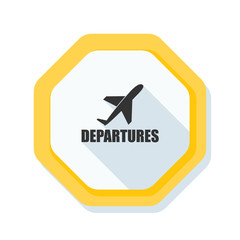Airport Departures Sign