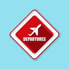 Airport Departures Sign