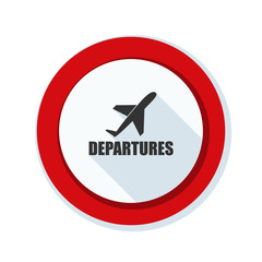 Obraz premium Airport Departures Sign