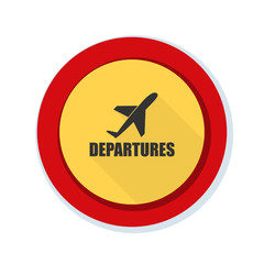 Fototapeta premium Airport Departures Sign