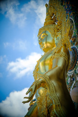 Golden Buddha Statue at Wat Phasornkaew in Thailand. Photo taken on: 29 November , 2016