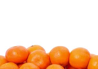 Mandarine on white