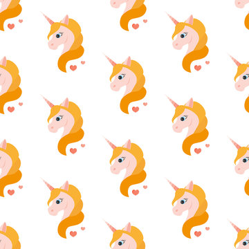 Unicorn. Seamless vector illustration. © Afone4ka