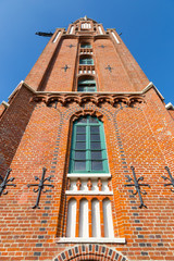 Bremerhaven, der Loschenturm (Leuchtturm) am Neuen Hafen. Oktober 2016.