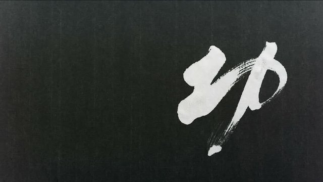 Handwriting of Chinese characters, "KONGFU"