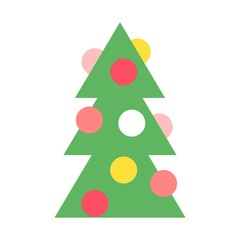 Christmas tree vector.