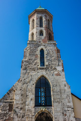 Fototapeta na wymiar Mary Magdalene Church (13th century). Budapest, Hungary.