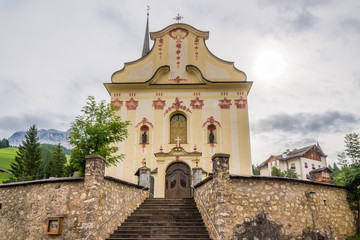 Church of Saint Giacomo and Saint Leonardo in Alta Badia - Dolomites of Italy