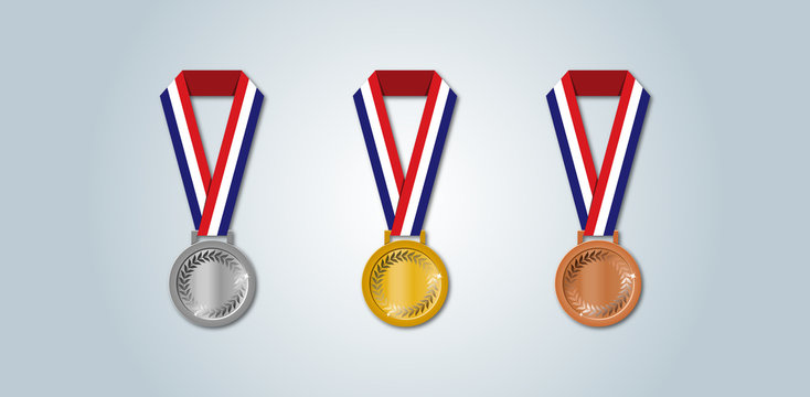 Medallas de plata, oro y bronce de Francia