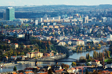 Obraz premium Praha Vltava Visegrád 