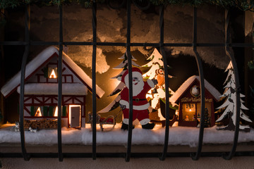 Illuminated christmas crib
