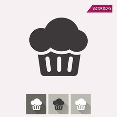Cake - vector icon.