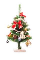 Christmas decoration on white background. 