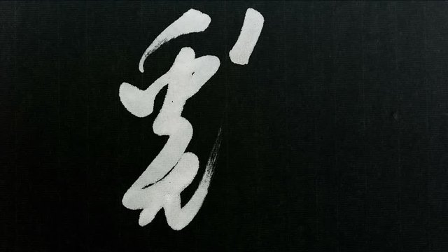 Handwriting of Chinese characters, "CHICKEN"