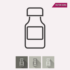 Medicine bottle - vector icon.