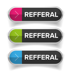 Referral button bubble set