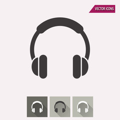 Headphone - vector icon.