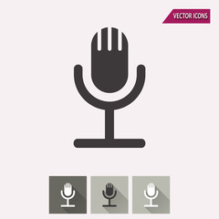 Microphone - vector icon.