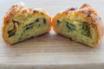 Karaite dish with meat. Pie with meat