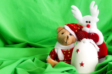 a Christmas puppets
