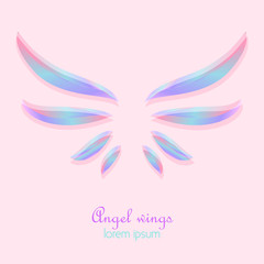 Elegant angel wings