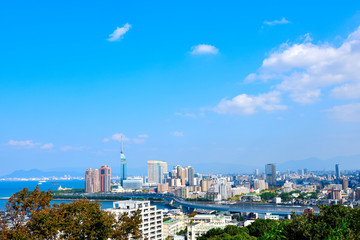 Naklejka premium 福岡市街