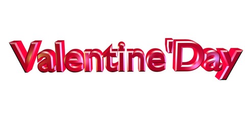 Valentine's Day  3D rendered