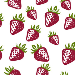 Seamless Strawberry Pattern