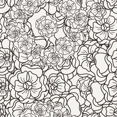 Flover wallpaper in the style of Art Nouveau.